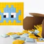 Stained glass decoration - Decorative adhesive glass mosaic heart #01 - PIXELBOX
