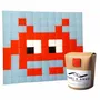 Stained glass decoration - Decorative adhesive glass mosaic invader #01 - PIXELBOX