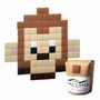 Stained glass decoration - Decorative adhesive glass mosaic monkey #01 - PIXELBOX