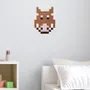 Stained glass decoration - Decorative adhesive glass mosaic warthog #01 - PIXELBOX