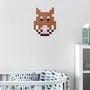 Stained glass decoration - Decorative adhesive glass mosaic warthog #01 - PIXELBOX
