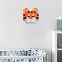Stained glass decoration - Decorative adhesive glass mosaic tiger #01 - PIXELBOX