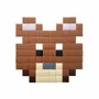 Stained glass decoration - Decorative adhesive glass mosaic teddy bear #01 - PIXELBOX
