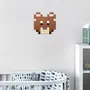 Stained glass decoration - Decorative adhesive glass mosaic teddy bear #01 - PIXELBOX