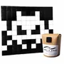 Stained glass decoration - Decorative adhesive glass mosaic invaders 10 - PIXELBOX