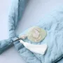 Bags and totes - keychains _ mother of pearl_ celadon vase / moon jar - HONGD.MADE