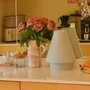 Objets de décoration - Lampe SIMONE - Vichy vert d'eau et blanc - STUDIO AL OESTÉ