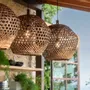 Outdoor hanging lights - Hanging Lamp Bombay Rattan - GOMMAIRE