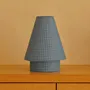 Objets de décoration - Lampe SIMONE - Vichy bleu et blanc - STUDIO AL OESTÉ