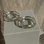 Objets de décoration - Lot de 2 cendriers vintage en verre épais porte-cigarettes D11,5 H2,5 - OFFICE OBJETS