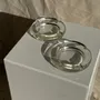 Objets de décoration - Lot de 2 cendriers vintage en verre épais porte-cigarettes D11,5 H2,5 - OFFICE OBJETS