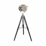 Floor lamps - Chrome steel and black steel floor lamp - ANGEL CERDÁ