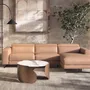 Floor lamps - Black steel floor lamp with porcelain marble base - ANGEL CERDÁ