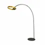 Floor lamps - Floor lamp in polished gold steel and black steel - ANGEL CERDÁ