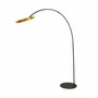 Floor lamps - Floor lamp in polished gold steel and black steel - ANGEL CERDÁ