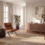 Floor lamps - Floor lamp in black steel and walnut-coloured pine wood - ANGEL CERDÁ