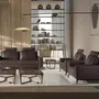 Armchairs - Chocolate brown leather recliner armchair - ANGEL CERDÁ