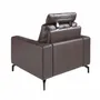 Armchairs - Chocolate brown leather recliner armchair - ANGEL CERDÁ