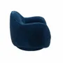 Fauteuils - Fauteuil pivotant en velours bleu foncé - ANGEL CERDÁ