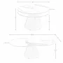 Coffee tables - Extendable round coffee table in tempered glass, porcelain marble and silver-grey steel - ANGEL CERDÁ