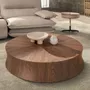 Coffee tables - Round Walnut Coffee Table - ANGEL CERDÁ