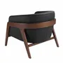 Armchairs - Black leather armchair - ANGEL CERDÁ