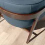 Fauteuils - Fauteuil en cuir bleu pétrole - ANGEL CERDÁ