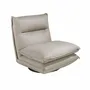 Armchairs - Taupe grey leather swivel armchair - ANGEL CERDÁ
