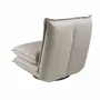Armchairs - Taupe grey leather swivel armchair - ANGEL CERDÁ