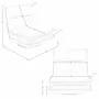 Armchairs - Taupe grey leather swivel armchair - ANGEL CERDÁ