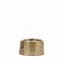 Bougeoirs et photophores  - Le Bougeoir Croco Avec Verre - Laiton - M - BAZAR BIZAR LIVING