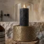 Bougeoirs et photophores  - Le Bougeoir Croco Avec Verre - Laiton - M - BAZAR BIZAR LIVING