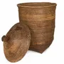 Laundry baskets - The Colonial Laundry Basket - Natural Brown - XL - BAZAR BIZAR LIVING
