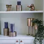 Bougeoirs et photophores  - Bougeoir Croco - Laiton - M - BAZAR BIZAR LIVING