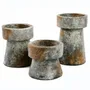 Bougeoirs et photophores  - Le Bougeoir Gypsy - Gris Antique - L - BAZAR BIZAR LIVING