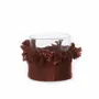 Bougeoirs et photophores  - Le Oh My Gee Porte-Bougie - Velours Bordeaux - XL - BAZAR BIZAR LIVING