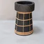 Bougeoirs et photophores  - Le Bougeoir Serene - Noir Naturel - L - BAZAR BIZAR LIVING