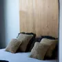 Coussins - La Housse De Coussin En Raphia - Naturel Noir - 60x60 - BAZAR BIZAR LIVING