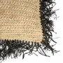Coussins - La Housse De Coussin En Raphia - Naturel Noir - 60x60 - BAZAR BIZAR LIVING