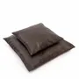 Coussins - La Housse De Coussin Cuir Quatre Panneaux - Chocolat - 60x60 - BAZAR BIZAR LIVING
