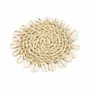 Placemats - The Seagrass Shell Coaster - Natural - BAZAR BIZAR LIVING
