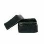 Caskets and boxes - The Beaded Basket - Black - S - BAZAR BIZAR LIVING