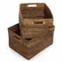 Baskets - The Colonial Magazine Basket - Natural Brown - L - BAZAR BIZAR LIVING