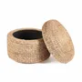 Ottomans - The Circle Storage Ottoman - Natural - BAZAR BIZAR LIVING