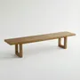 Bancs - Banc à Pied Carré - Naturel - 280 - BAZAR BIZAR LIVING