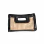 Clutches - The Riviera Noir Clutch - Natural Black - BAZAR BIZAR LIVING