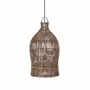 Abat-jours - La Woven Bell Suspension - Noyer Foncé - S - BAZAR BIZAR LIVING