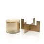 Bougeoirs et photophores  - Le Hurricane X - Or - Bas - BAZAR BIZAR LIVING