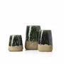 Pots de fleurs - Le Cache-Pot Conique Moss - Béton Vert - S - BAZAR BIZAR LIVING