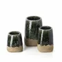 Pots de fleurs - Le Cache-Pot Conique Moss - Béton Vert - S - BAZAR BIZAR LIVING